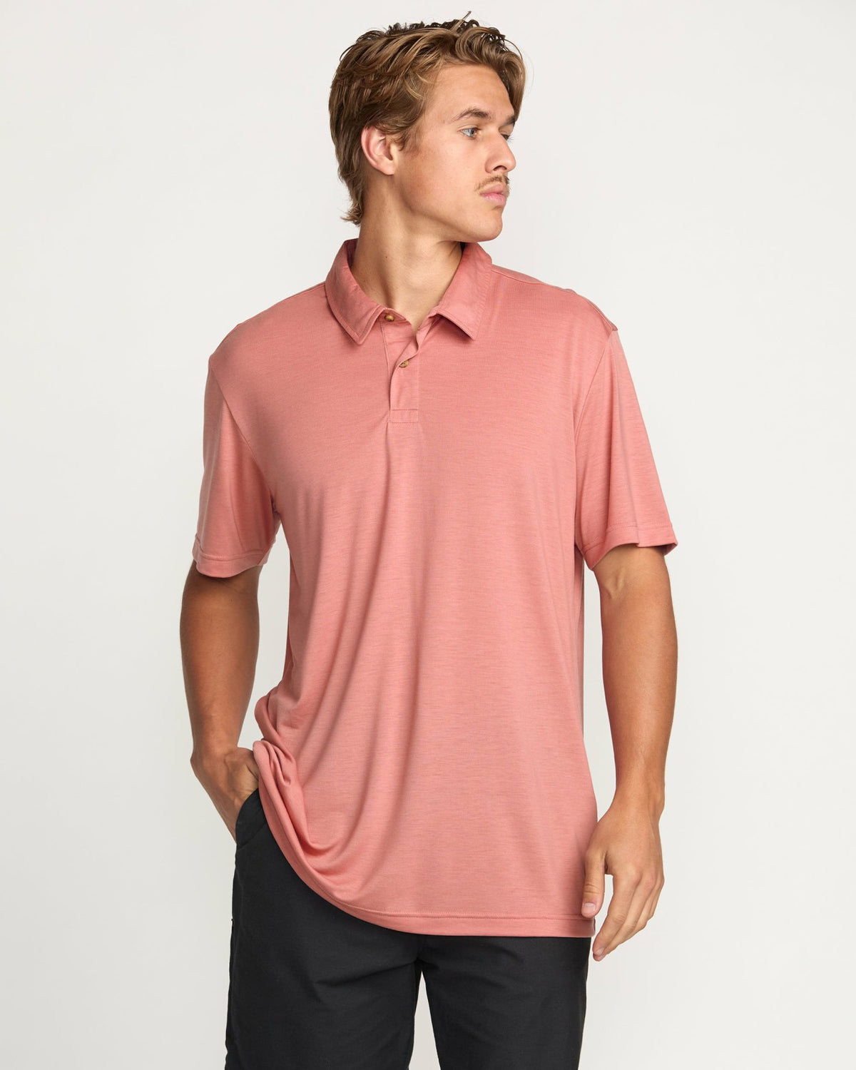 Eclipse Short Sleeve Polo Shirt - Dust Red | Billabong