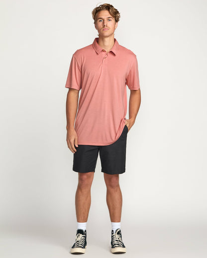 Eclipse Short Sleeve Polo Shirt - Dust Red | Billabong