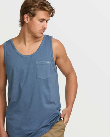 Essential Premium Wave Wash Tank - Slate Blue | Billabong