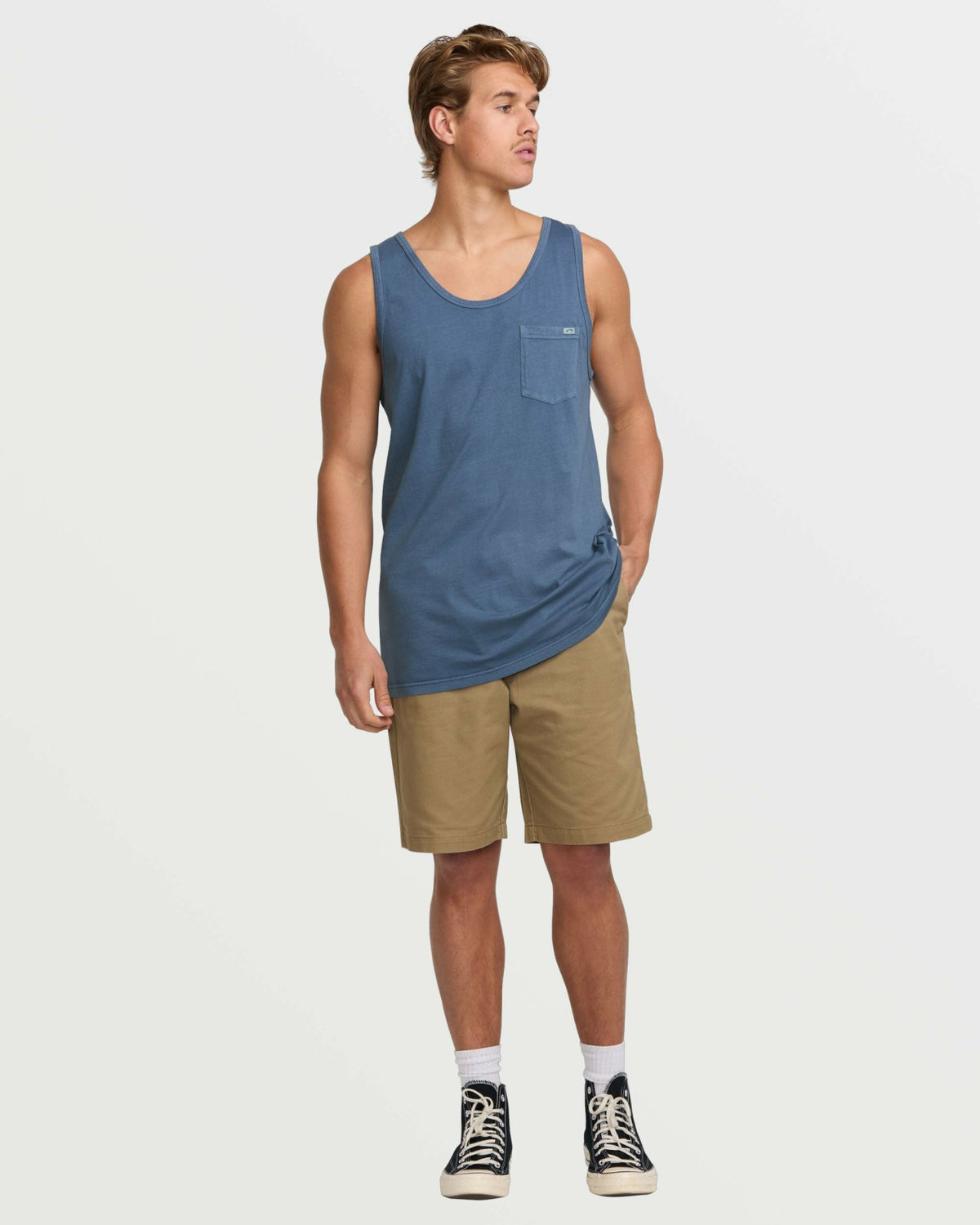Essential Premium Wave Wash Tank - Slate Blue | Billabong