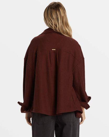Everytime Oversized Shacket - Choc Chip | Billabong