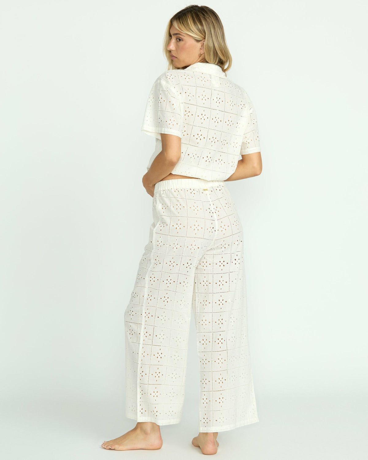Eyelet Crush Beach Coverup Pants - Salt Crystal | Billabong