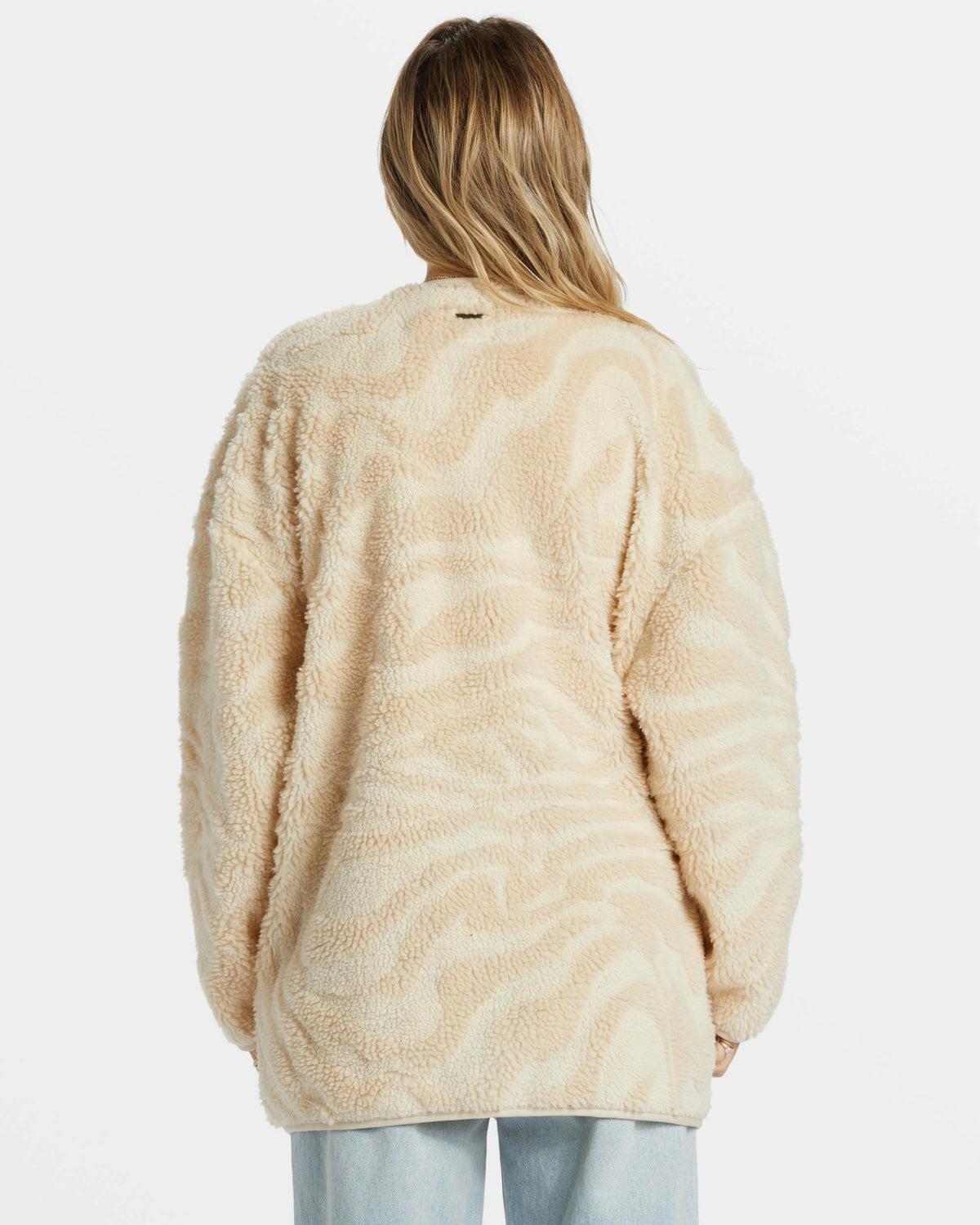 Fireside Cozy Buttoned Fleece Jacket - White Cap | Billabong