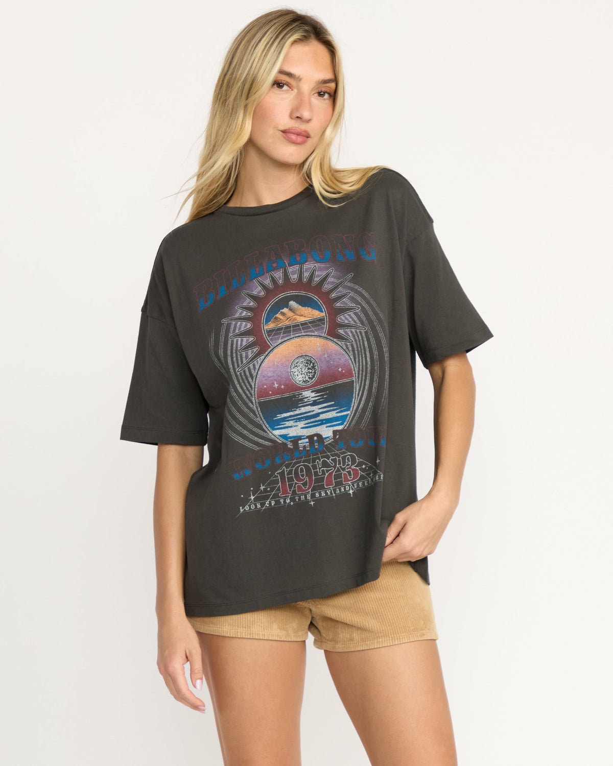 Focus Tour Tee - Off Black | Billabong
