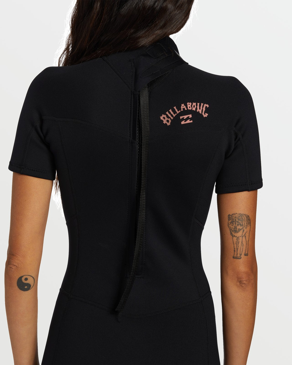 Foil Flatlock Short Sleeve Springsuit - Black | Billabong