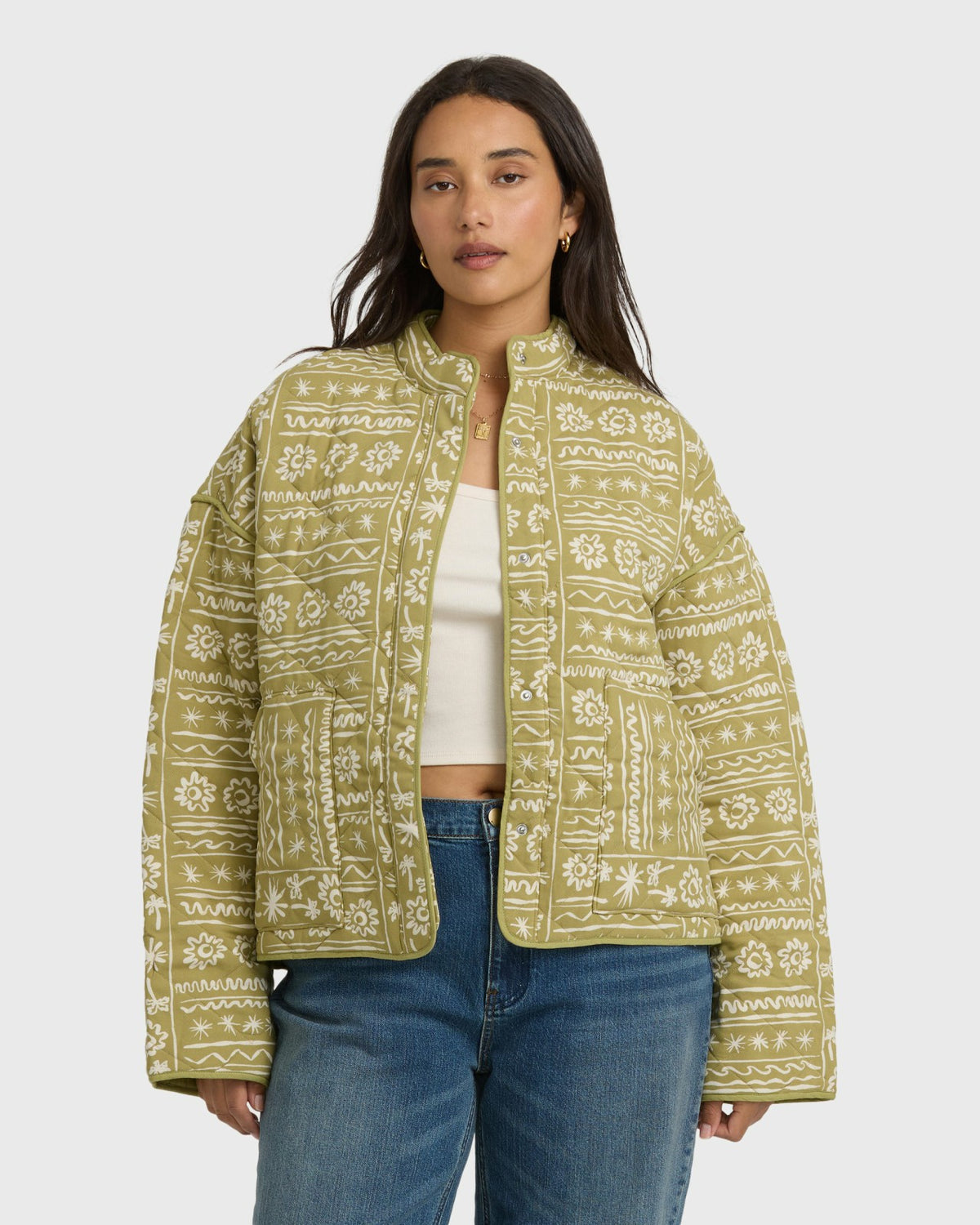 Folk Story Jacket - Green Tea | Billabong