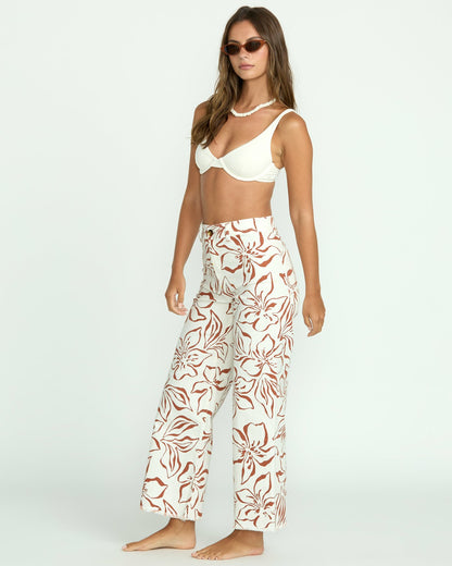 Free Fall Printed Twill Pants - Salt Crystal | Billabong
