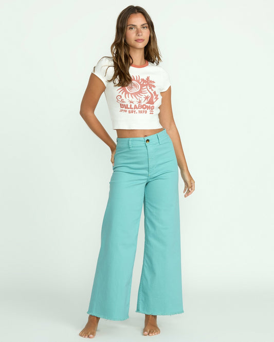 Free Fall High-Waist Pants - Misty Blue | Billabong