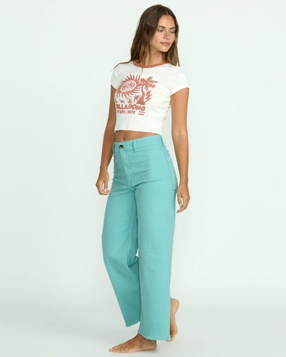 Free Fall High-Waist Pants - Misty Blue | Billabong