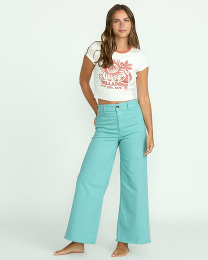 Free Fall High-Waist Pants - Misty Blue | Billabong