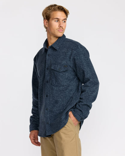 Furnace Long Sleeve Flannel Shirt - Navy | Billabong