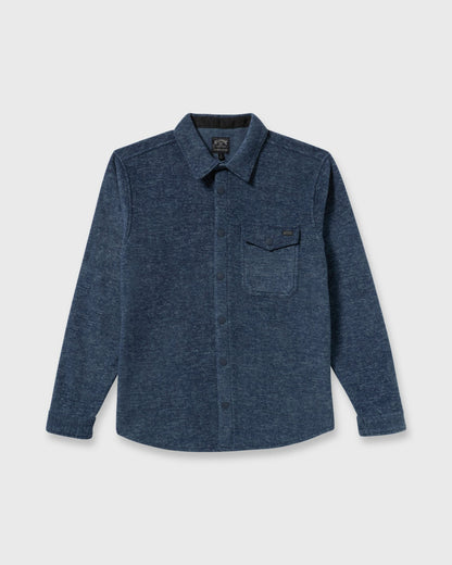 Furnace Long Sleeve Flannel Shirt - Navy | Billabong