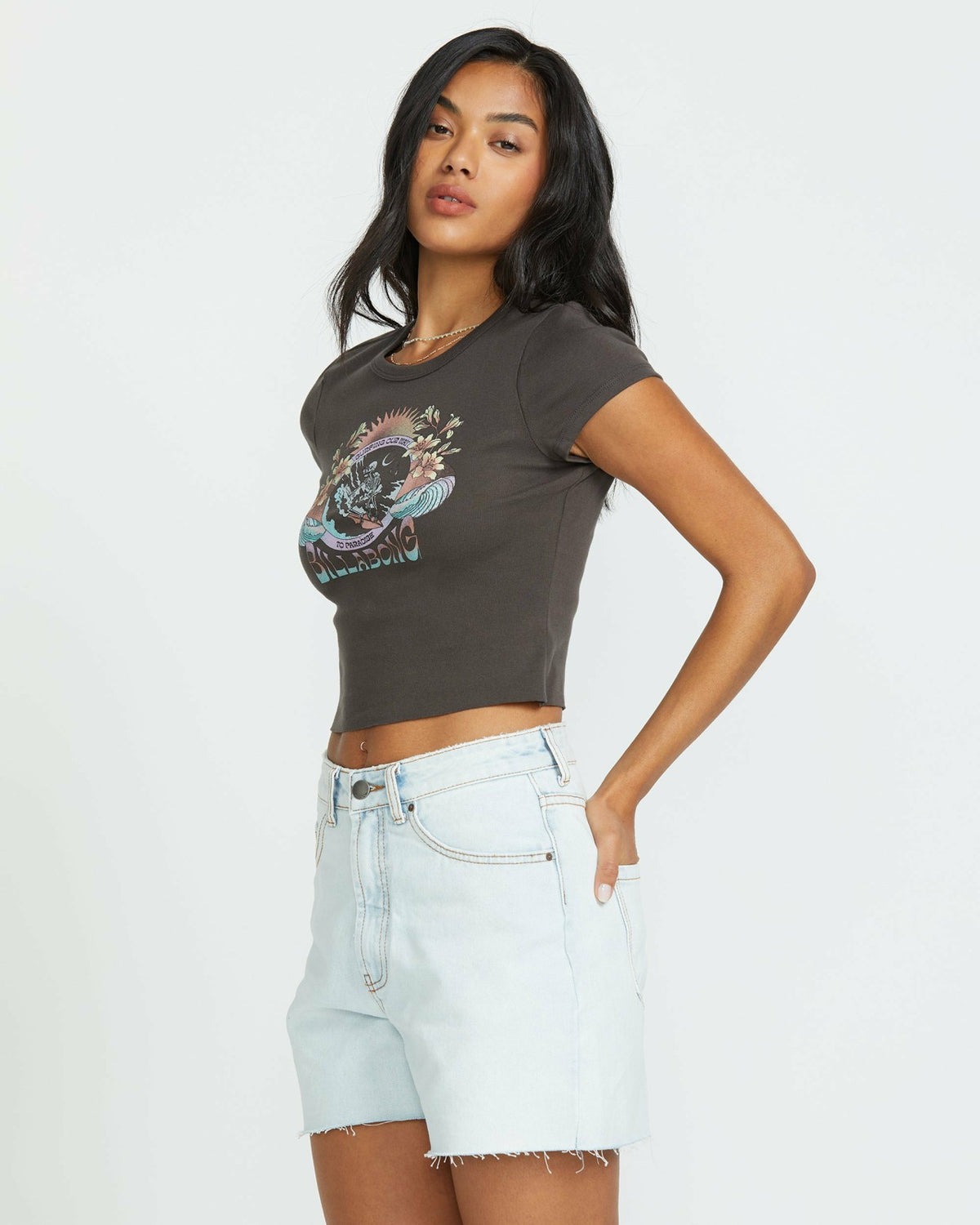 Goes Around Tee - Off Black | Billabong