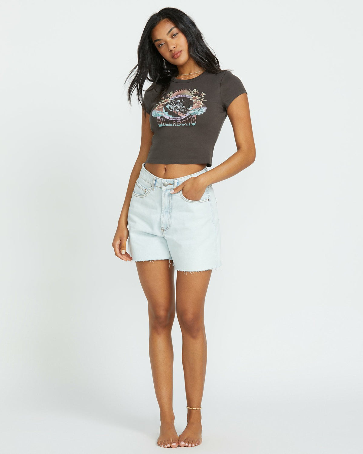 Goes Around Tee - Off Black | Billabong