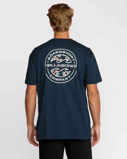 Hollow Premium Short Sleeve T-Shirt - Navy | Billabong