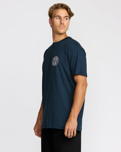 Hollow Premium Short Sleeve T-Shirt - Navy | Billabong