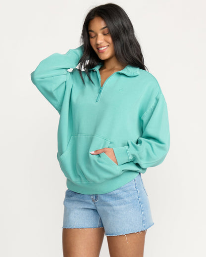 Hula Half Zip Sweatshirt - Blue Bird | Billabong