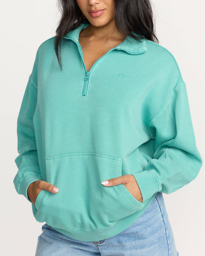 Hula Half Zip Sweatshirt - Blue Bird | Billabong