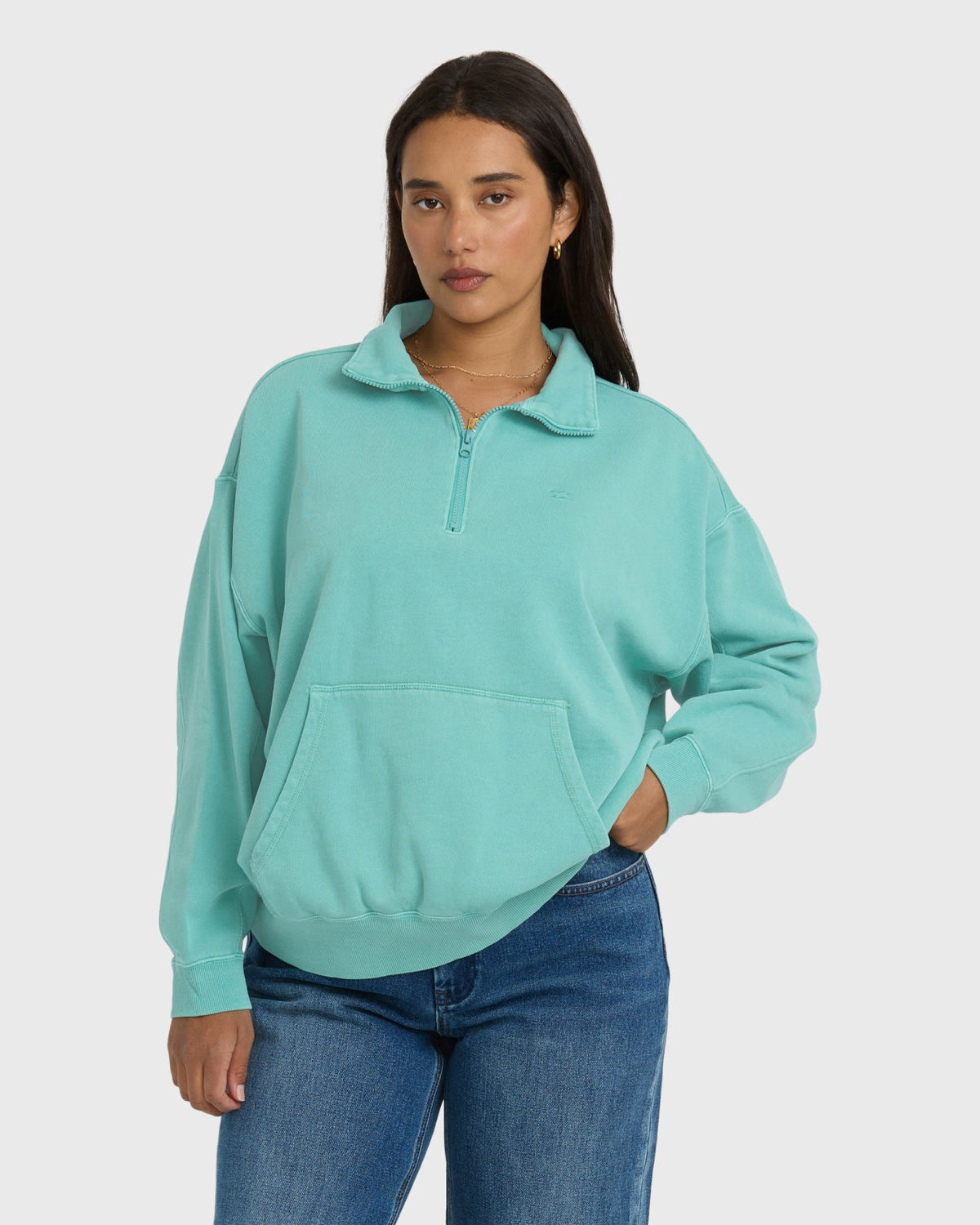 Hula Half Zip Sweatshirt - Blue Bird | Billabong