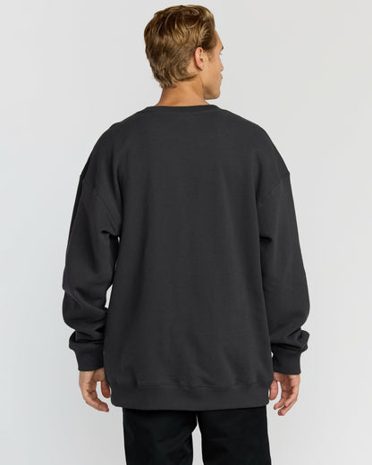 Iconic Emboss Crewneck Sweatshirt - Black | Billabong