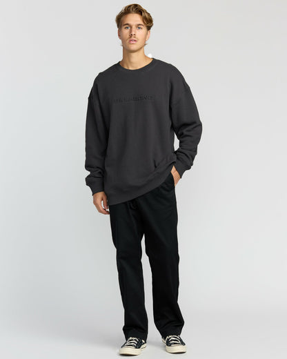 Iconic Emboss Crewneck Sweatshirt - Black | Billabong