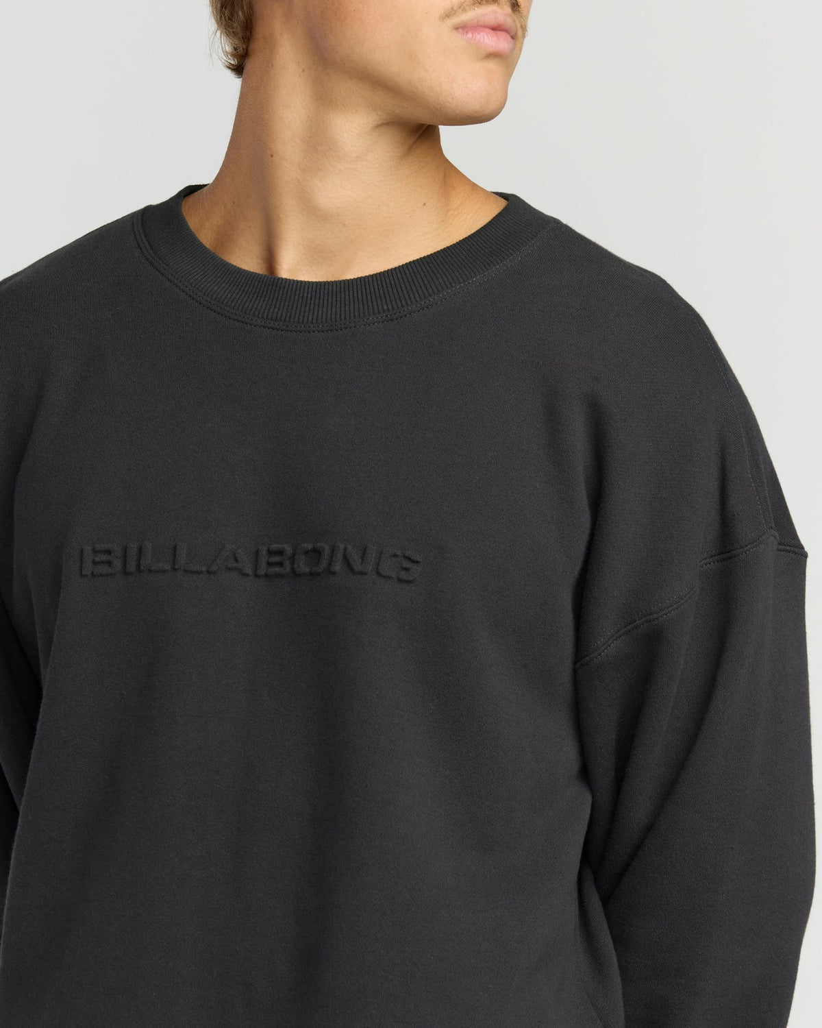 Iconic Emboss Crewneck Sweatshirt - Black | Billabong
