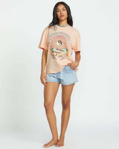 In The Balance Tee - Soft Peach | Billabong