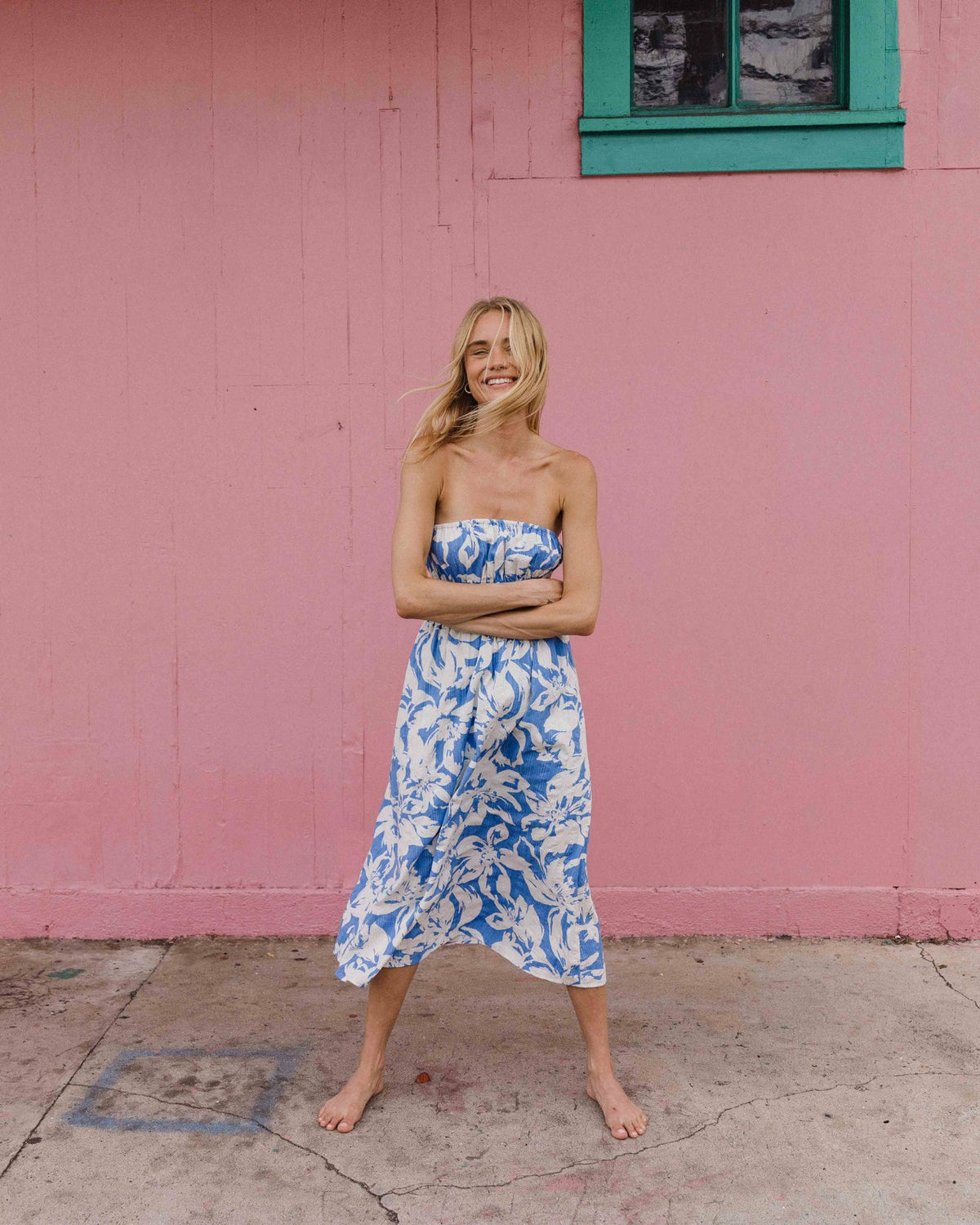 In The Sky Midi Dress - True Blue | Billabong