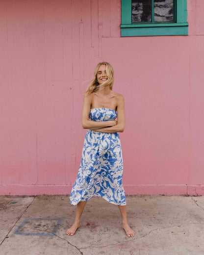 In The Sky Midi Dress - True Blue | Billabong