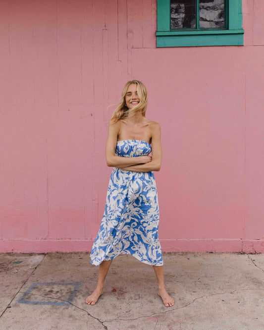 In The Sky Midi Dress - True Blue | Billabong