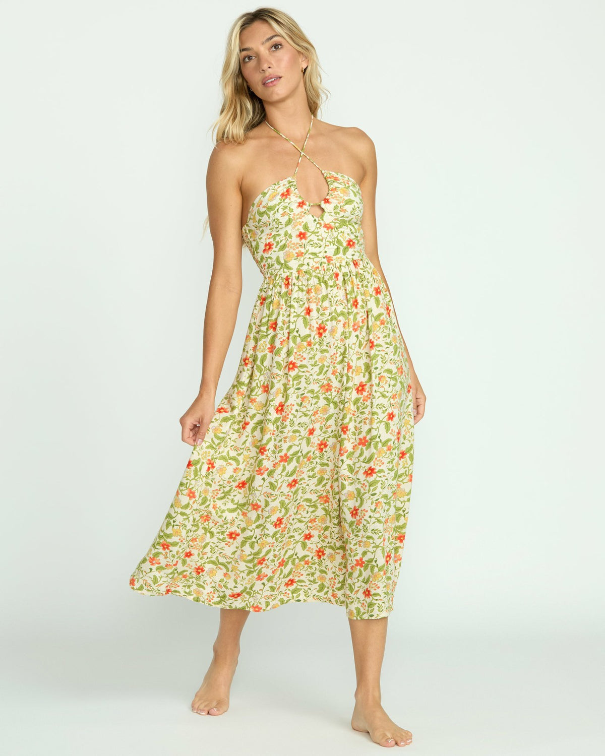 In Your Heart Midi Dress - Multi | Billabong