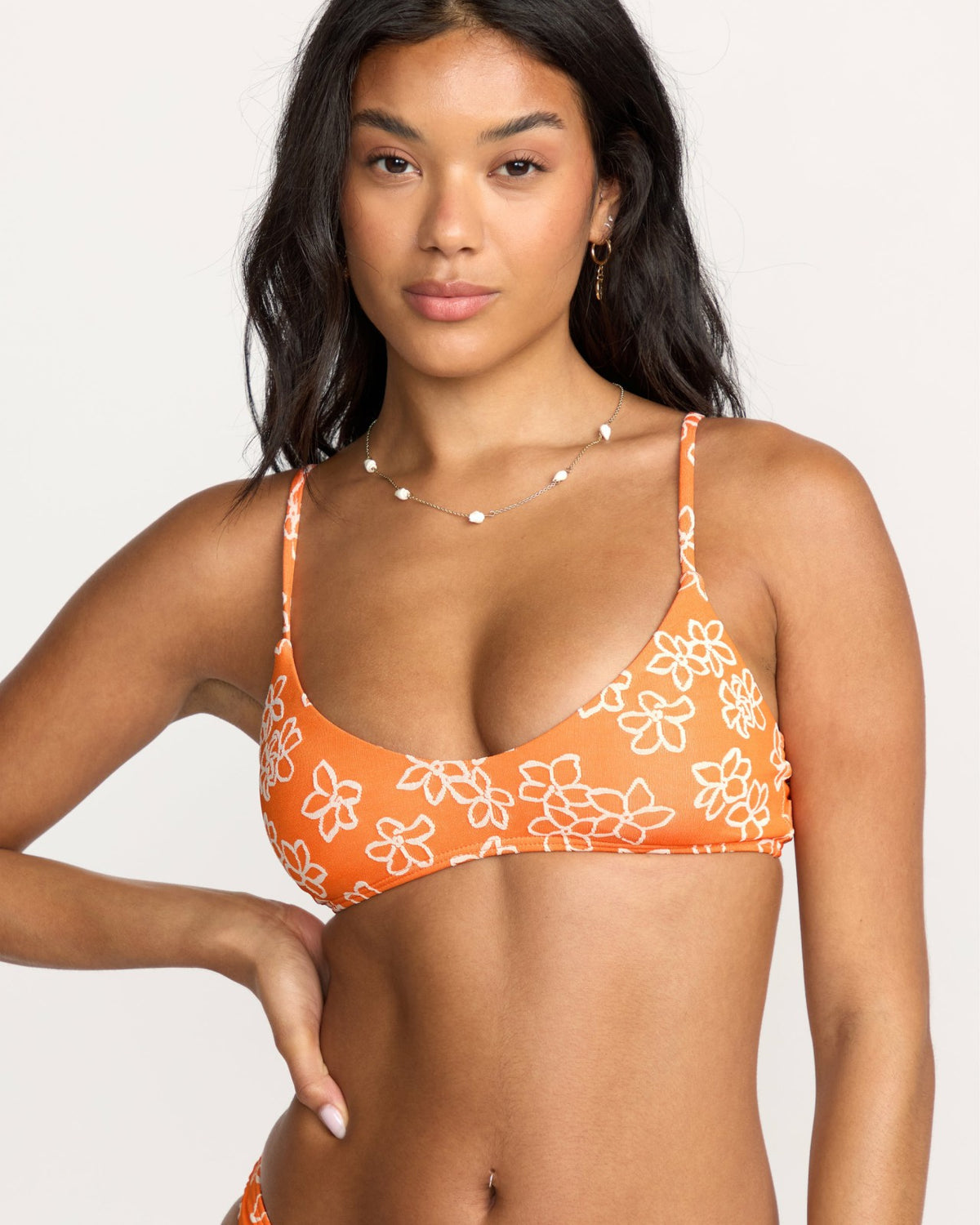 Josie Have It All V Bralette Bikini Top - Orange Pop | Billabong