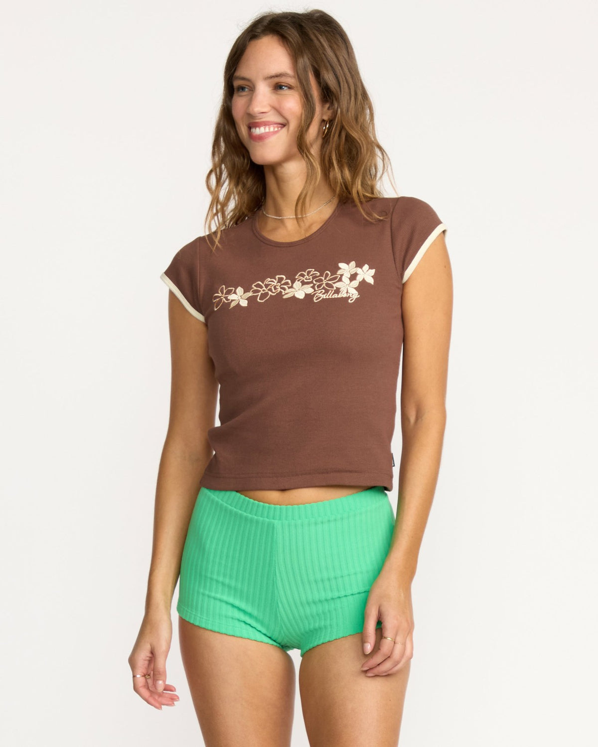 Josie Ringer Short Sleeve T-Shirt - Espresso | Billabong