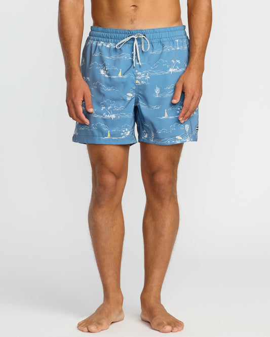 Lineup Laybacks 16" Trunks - Steel Blue | Billabong