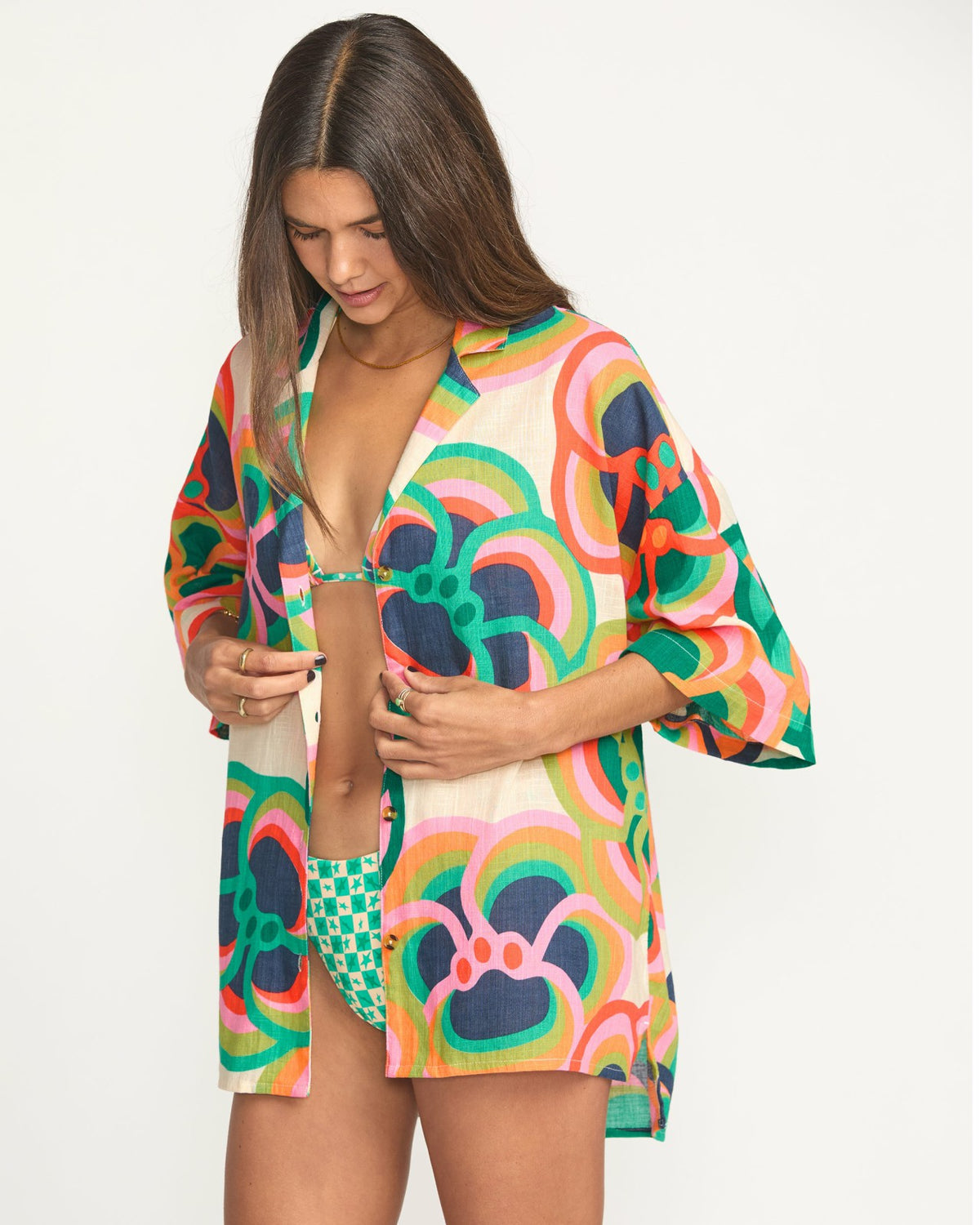 Billabong x Mami Wata Beach Side Short Sleeve Shirt - Multi | Billabong