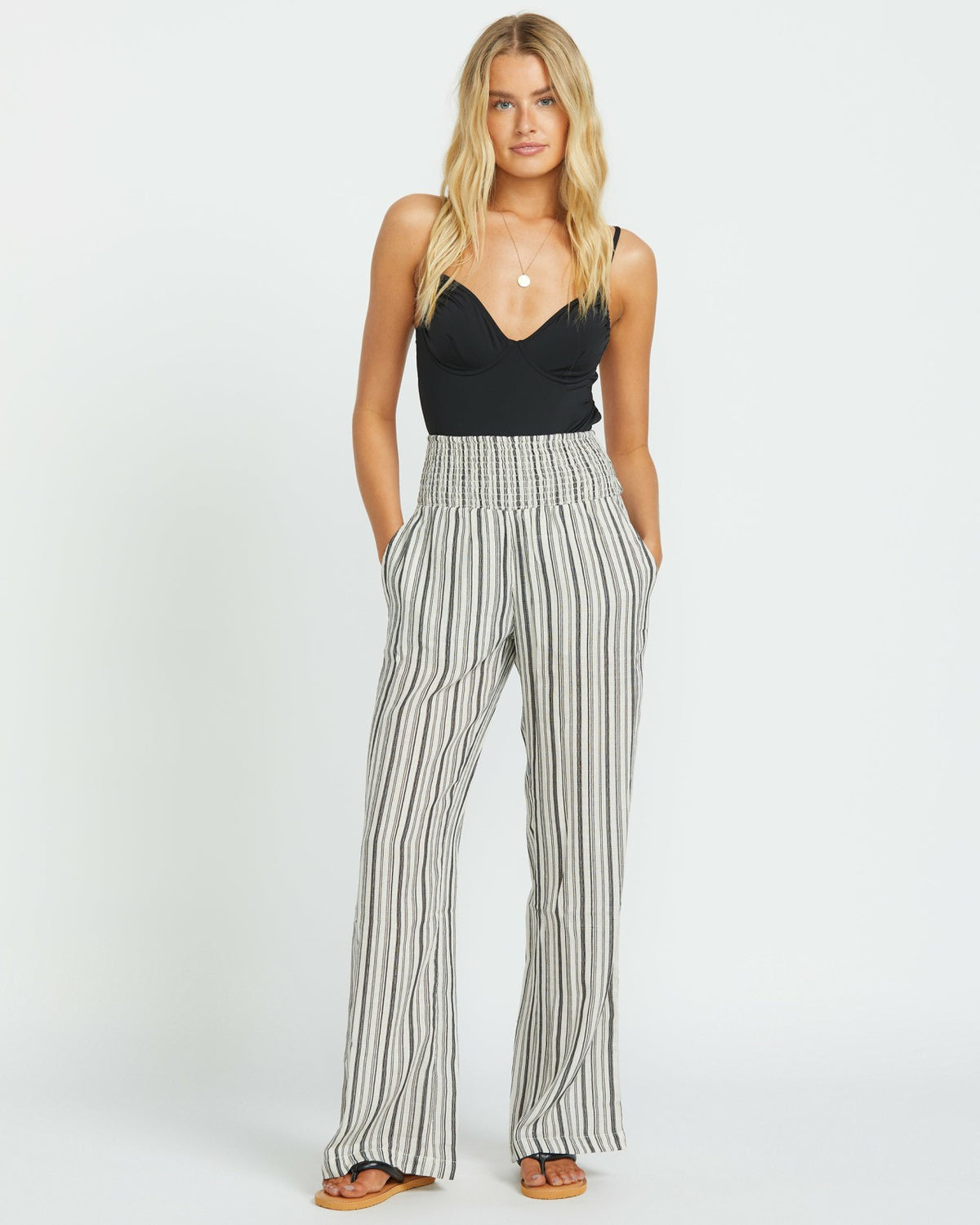 New Waves 2 Elastic Waist Pants - Black Pebble | Billabong