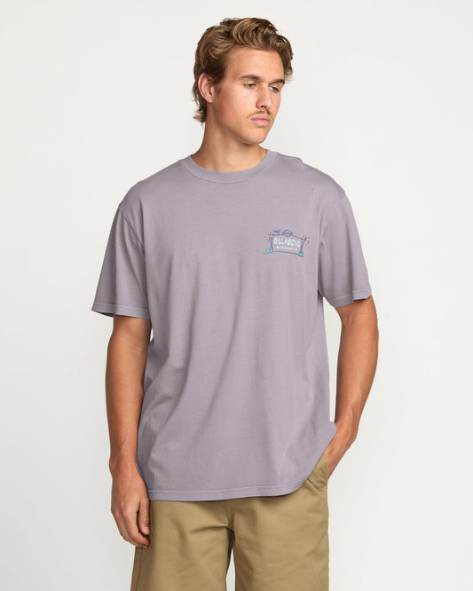 No Vacancy Premium Wave Wash Tee - Light Purple | Billabong