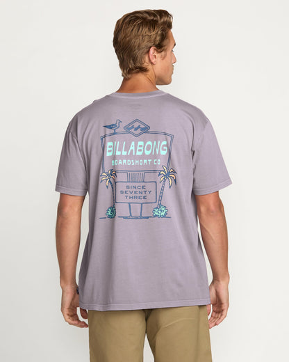 No Vacancy Premium Wave Wash Tee - Light Purple | Billabong