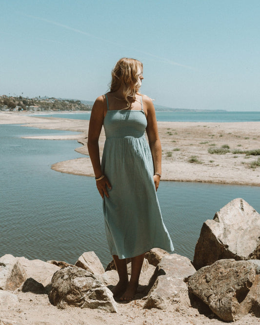 Off The Coast Dress - Blue Fog | Billabong