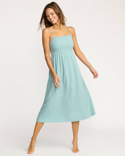 Off The Coast Dress - Blue Fog | Billabong