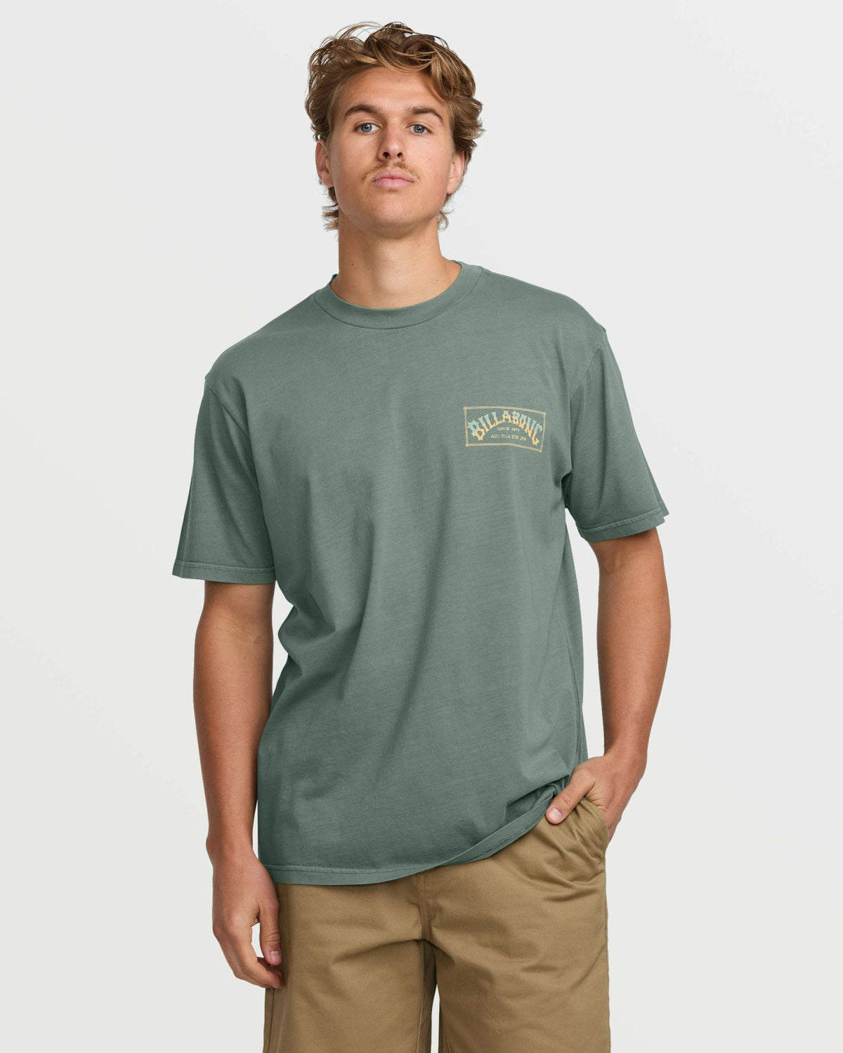 Original Arch Premium Wave Wash Tee - Dark Slate | Billabong