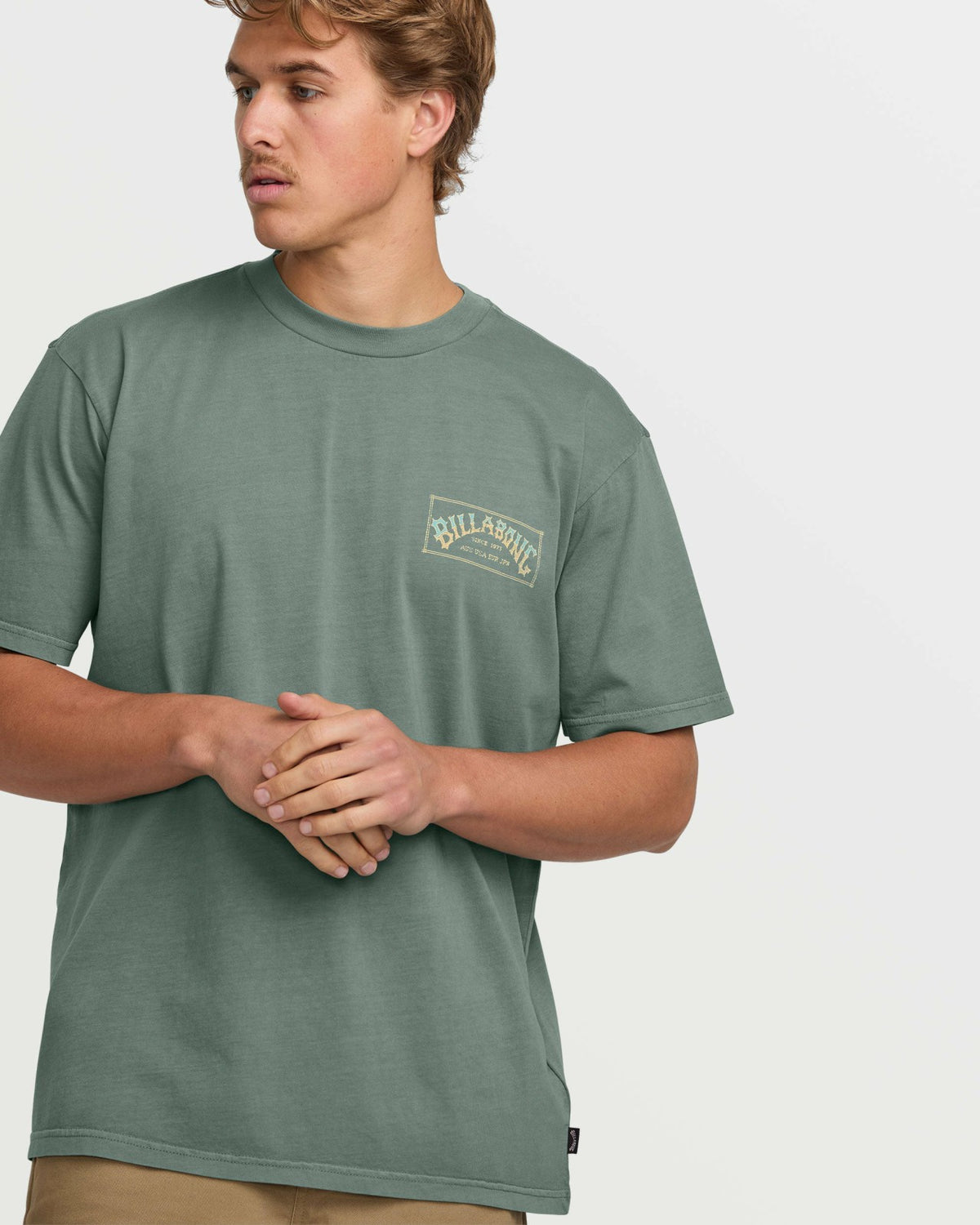 Original Arch Premium Wave Wash Tee - Dark Slate | Billabong