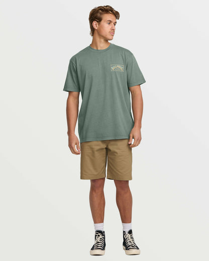 Original Arch Premium Wave Wash Tee - Dark Slate | Billabong