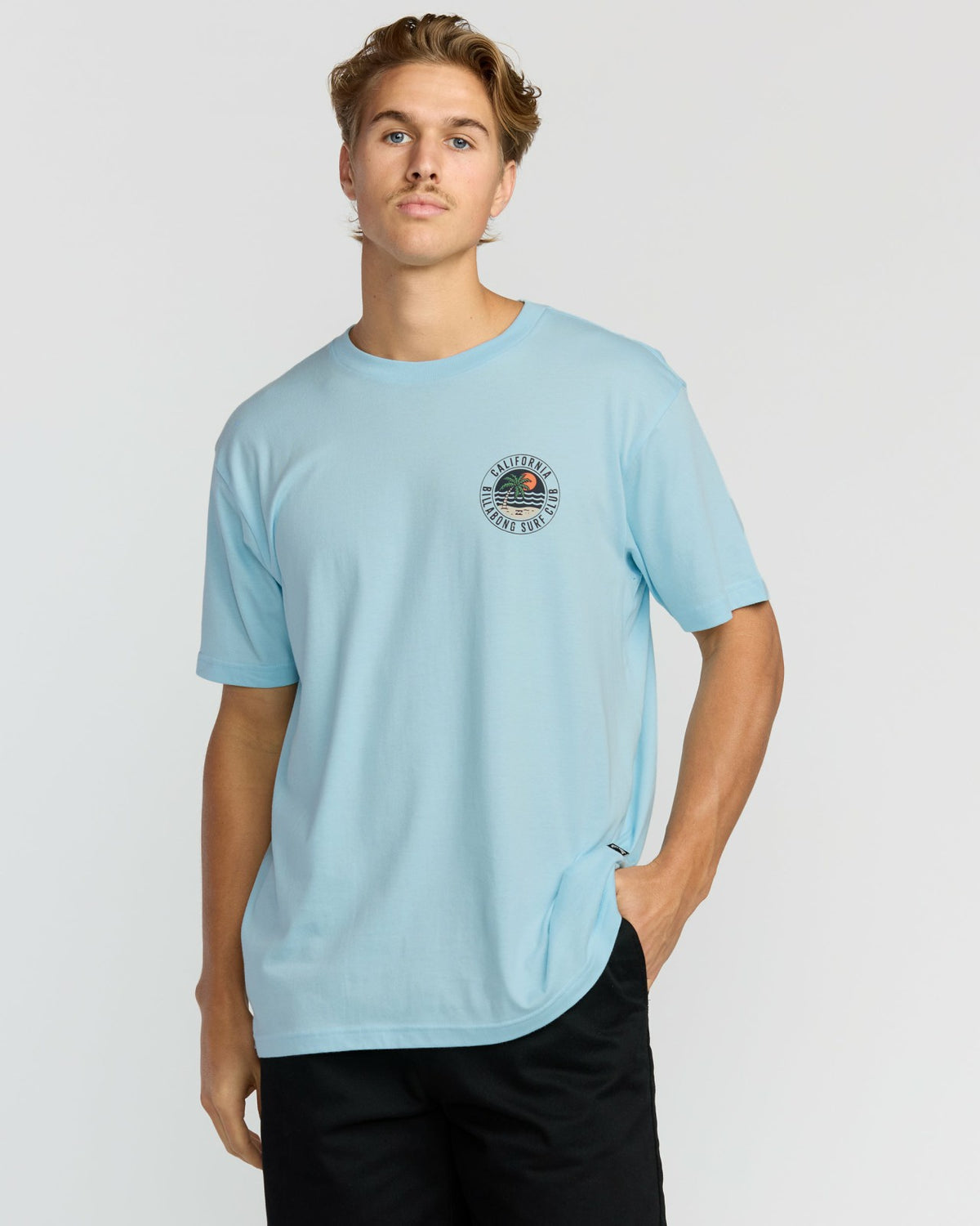 Palm Beach Ca Premium Short Sleeve T-Shirt - Coastal Blue | Billabong