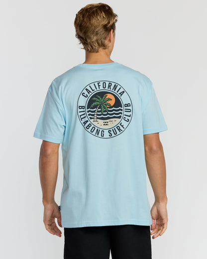 Palm Beach Ca Premium Short Sleeve T-Shirt - Coastal Blue | Billabong