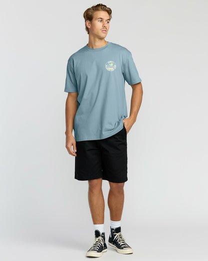 Palm Beach Hi Premium Short Sleeve T-Shirt - Washed Blue | Billabong