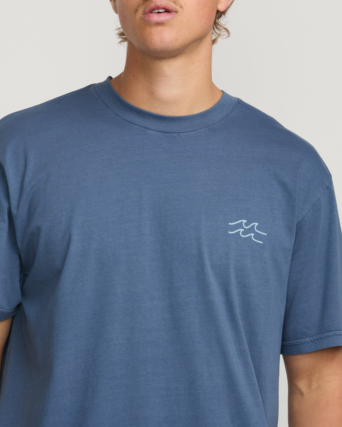 Palms In The Sun Premium Wave Wash Tee - Slate Blue | Billabong