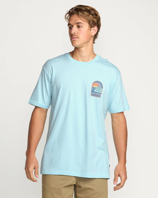 Portal Premium Tee - Coastal Blue | Billabong