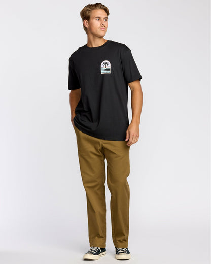 Portal Premium Short Sleeve T-Shirt - Washed Black | Billabong