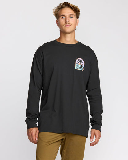 Portal Regular Long Sleeve T-Shirt - Washed Black | Billabong